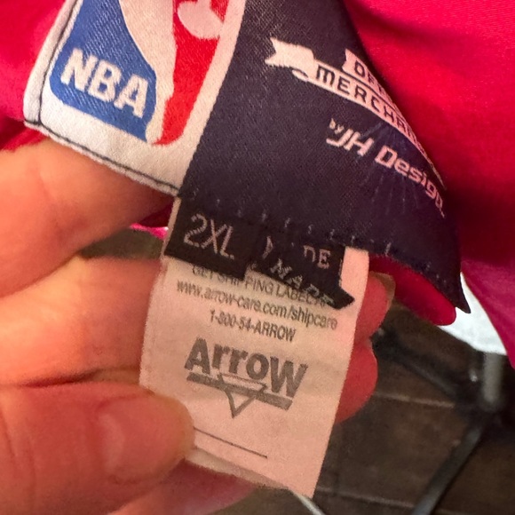 NBA Chicago Bulls Reversible Pink JH designs Jacket 2xl - Picture 11 of 11